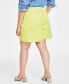 Фото #2 товара Trendy Plus Size High-Rise Pull-On Chino Shorts, Created for Macy's