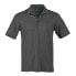 Фото #1 товара Page & Tuttle Solid Heather Short Sleeve Polo Shirt Mens Grey Casual P2003-SLA