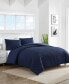 Point Harbor Embossed 3 Piece Duvet Cover Set, Full/Queen