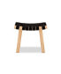 Nahla Rustic Mid-Century Modern and Oak Finished Wood Accent Bench