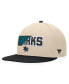 Фото #1 товара Men's Cream/Black San Jose Sharks Goalaso Snapback Hat