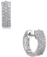 ფოტო #1 პროდუქტის Diamond Hoop Earrings (1/2 ct. t.w.) in 14k White Gold