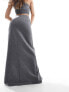 Фото #5 товара Mango tailored split front skirt on grey