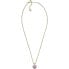 Charming Gold Plated Sea Glass Necklace SKJ1689710