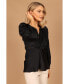 ფოტო #14 პროდუქტის Women's Karina V Neck Satin Top