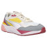 Фото #2 товара Puma RsMetric Lace Up Womens Grey, Pink, White, Yellow Sneakers Casual Shoes 39