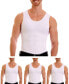 Men's Big & Tall Insta Slim 3 Pack Compression Muscle Tank T-Shirts