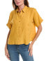 Фото #1 товара Eileen Fisher Classic Collar Linen Shirt Women's Yellow S