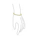 ფოტო #2 პროდუქტის Traditional Bridal Jewelry 15 CT AAA CZ Round Solitaire Swirl S Wave Link Tennis Bracelet For Women Wedding Yellow Gold Plated Sterling Silver Rhodium