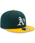Фото #3 товара Men's Green/Yellow Oakland Athletics Home Authentic Collection On-Field 59FIFTY Fitted Hat