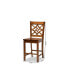 Фото #4 товара Nicolette Modern and Contemporary Transitional Wood Counter Stool Set, 2 Piece