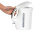 Электрический чайник CLATRONIC WK 3445 - 1.7 л - 2200 Вт - Белый - Индикатор уровня воды - Защита от перегрева - Беспроводной