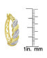 ფოტო #2 პროდუქტის Diamond Accent Gold-plated San Marco Hoop Earrings