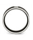 Stainless Steel Black IP-plated with CZ 8mm Flat Band Ring