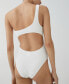 ფოტო #2 პროდუქტის Women's Asymmetrical Textured Swimsuit