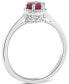 ფოტო #3 პროდუქტის Emerald Six Prong Solitaire Ring (5/8 ct. t.w.) in Sterling Silver (Also in Ruby & Sapphire)