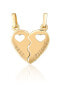 Gold-plated heart-shaped pendant Best Friends SVLP0811XH2GO00