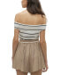 Фото #1 товара Women's Willow Striped Off-The-Shoulder Top