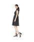 Women's Faux Wrap Sleeveless Empire Waist Mini Dress