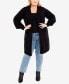 Фото #6 товара Plus Size Leona Long Sleeve Cardigan Sweater