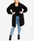 Plus Size Leona Long Sleeve Cardigan Sweater