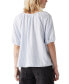 Women's Leanne Button-Front Puff-Sleeve Top Ilya Stripe, XS - фото #2