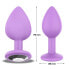 Фото #3 товара Sparkly Butt Plug Size S Silicone Lilac