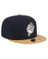 Фото #3 товара Men's Navy Omaha Storm Chasers Theme Night Golden Spikes 59FIFTY Fitted Hat