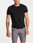 ASOS DESIGN skinny chino shorts in charcoal