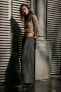 Фото #8 товара Атласная плиссированная юбка — zw collection ZARA