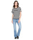 ფოტო #5 პროდუქტის Women's Striped Logo T-Shirt