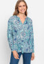 Фото #1 товара Women's 100% Viscose Paisley Print Blouse