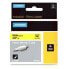 Laminated Tape for Labelling Machines Rhino Dymo ID1-9 Yellow Black 9 x 1,5 mm (5 Units)