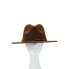 Фото #2 товара Time and Tru Women’s Felt Fedora Hat With Beaded Trim Brown 100% Polyester