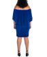 ფოტო #2 პროდუქტის Plus Size Bodycon Mini Dress