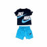 Фото #1 товара Спортивный костюм Nike Knit для детей Синий 2 предмета