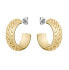 Stylish gold-plated hoop earrings 1580566