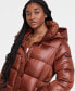 ფოტო #4 პროდუქტის Women's Hooded Collared Puffer Coat