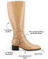 Фото #11 товара Women's Rhianah Wide Width Wide Calf Block Heel Knee High Boots