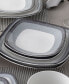 Colorscapes Layers Square Salad Plate Set of 4, 8.25"