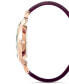 ფოტო #2 პროდუქტის Women's Purple Half-Bangle Bracelet Watch 36mm, Created for Macy's