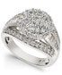 ფოტო #1 პროდუქტის Diamond Cluster Engagement Ring (2 ct. t.w.) in 14k White Gold