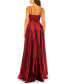 Фото #5 товара Juniors' V-Neck Satin Gown, Created for Macy's