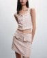Фото #2 товара Women's Buttoned Tweed Skirt