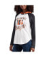 Фото #1 товара Women's White Cincinnati Bengals MVP Raglan Hooded Long Sleeve T-shirt