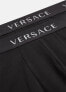 Фото #2 товара Белье Versace 274778 LOGO TRUNKS BI-PACK черное размер 5 (США M)