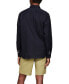 ფოტო #5 პროდუქტის Men's Poplin Long Sleeve Button-Down Shirt