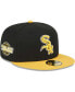 Фото #2 товара Men's Black, Gold Chicago White Sox 59FIFTY Fitted Hat