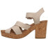 TOMS Ava Platfrom Womens Beige Dress Sandals 10016407T