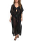 Фото #9 товара Платье для пляжа DKNY женское Tie-Front Cover-Up Kaftan